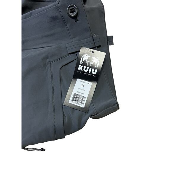 Kuiu Mens Reed Pants Ultralight Hunting Outdoor Size 36 Gunmetal NWT - Picture 3 of 4